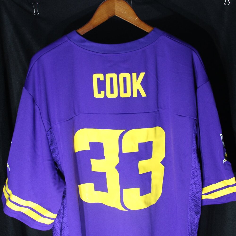 NFL Team Apparel #33 Cook Minnesota Vikings Jersey - Size 2XL